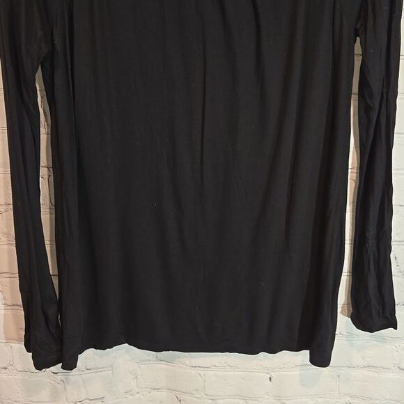 LOFT black long sleeve top size M - Picture 3 of 10